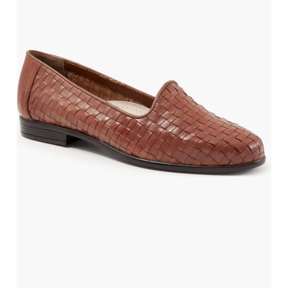 Trotters Liz Leather Loafers in Brown 8w - Picture 3 of 8